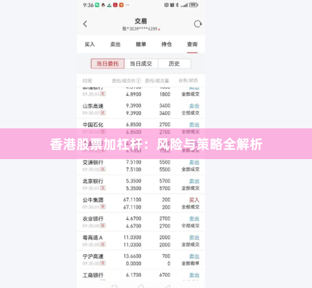 香港股票加杠杆：风险与策略全解析